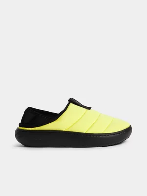 Crocs Men's Classic Puff Moc Yellow Slide
