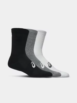 ASICS 3 PK Crew Multi Socks