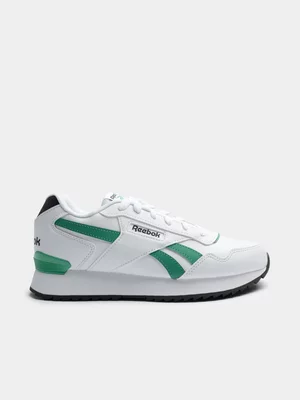 Mens Reebok Glide White/Green Sneaker