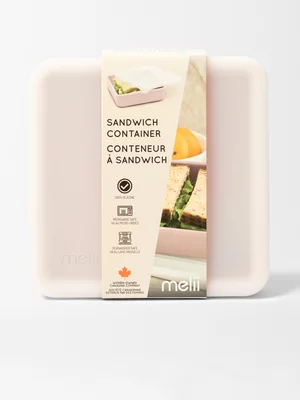 Melii Silicone Sandwich Container Blush 790ml