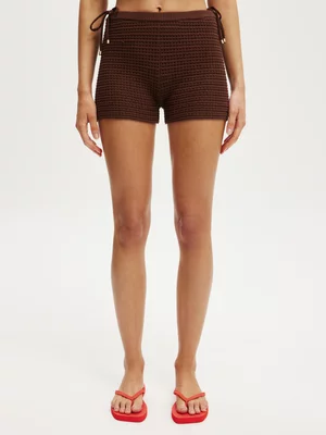 Women's Cotton On Brown Romy Knit Mini Short
