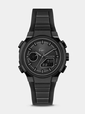Lacoste LC33 Black Silicone Ana Digi Watch