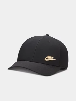 Nike Unisex Dri-Fit Club Metal Logo Black Cap