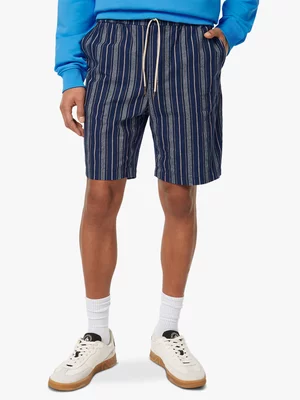 Men's Scotch&Soda Navy Yarn-Dyed Bermuda Shorts