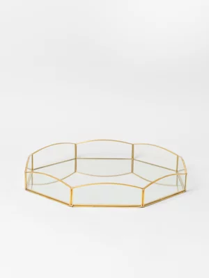 Scalloped Glass Tray 30.8cm