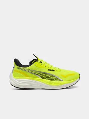 Puma Mens Velocity Nitro 3 Yellow/Black Running Shoes 