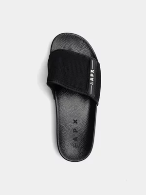 APX Velcro Charcoal Pool Slides