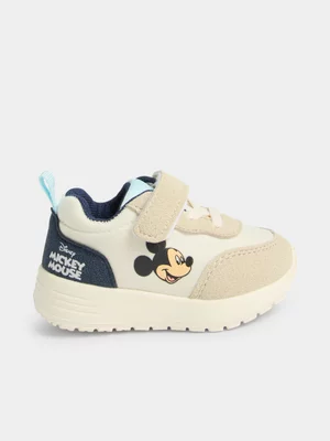 Jet Toddler Boys Navy Mickey Mesh Sneaker