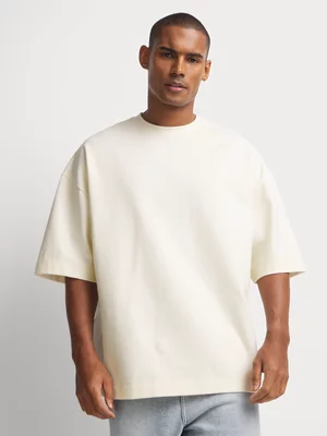 Markham Men's Crewneck Heavyweight Premium Cotton Milk T-Shirt