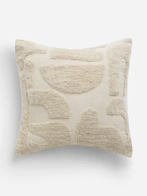 Jet Home Natural Tufted Abstract Scatter Cushion