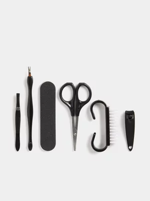 Colours Limited Black 6 Piece Travel Manicure Set