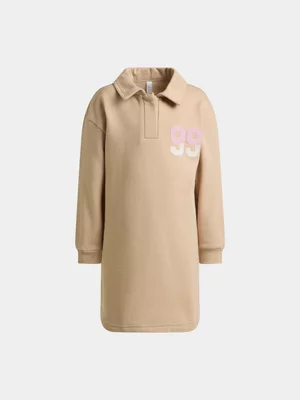 Exact Younger Girl's Natural Sweat Dress 