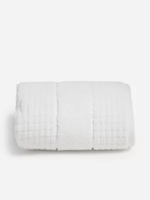 Jet Home White Jacquared Hand Towel