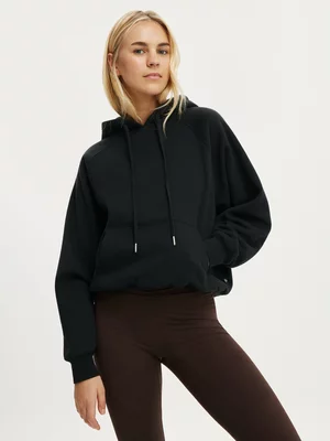 Women's Cotton On Active Black Plush Essential Raglan Hoodie