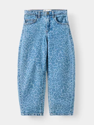 Cotton On Kids Girl Blue Barrel Leg Jeans