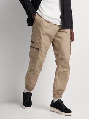 Markham Men's Technical Multi Mocha Cargo Jogger 