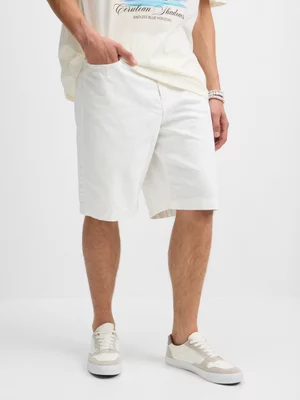 Jet Men’s White Fashion Bermuda Shorts