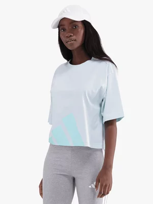 adidas Womens Essential Big Logo Halo Mint Boyfriend Tee