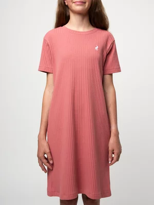 Kids Polo Coral Gianna Rib Dress