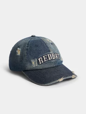 Redbat Unisex Tinted Laundered Rip Blue Cap 