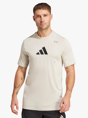 adidas Mens All-Gym Category Beige Tee
