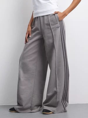 adidas Originals Women's 3-Stripe Wide Grey Sweatpants