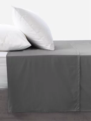 Volpes Cotton 200tc Charcoal Flat Sheet