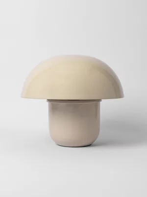 Mushroom Table Lamp Small Taupe 29cm