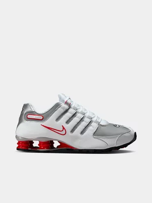 Nike Men's Shox NZ White/Red Sneaker