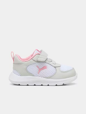 Toddlers Puma Fun Racer Grey/White Sneaker