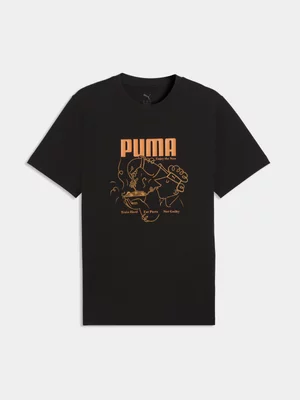 Puma Men's Graphics Spaghetti Black T-shirt