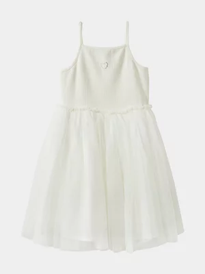 Cotton On Kids Girl White Harper Dress Up Dress