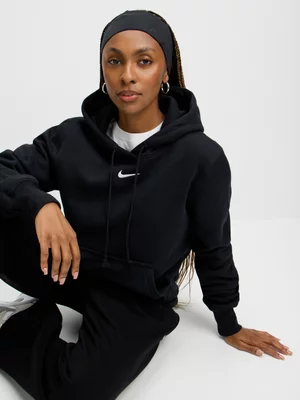 Nike Womens Sportswear Phoenix Fleece Black Hoodie