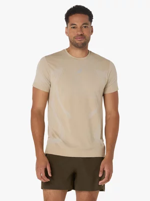 Asics Mens Road Seamless Cream Top