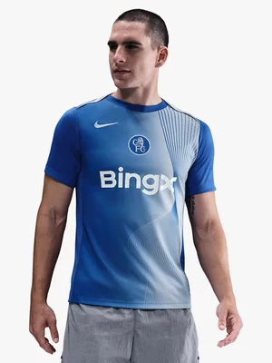 Nike Mens Chelsea Dri-Fit Total 90 Pre-Match Blue/White Tee