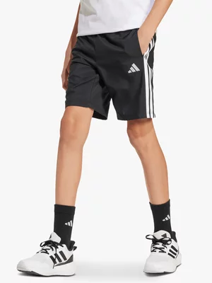 adidas Boys Essentials 3-Stripes Black/White Woven Shorts 