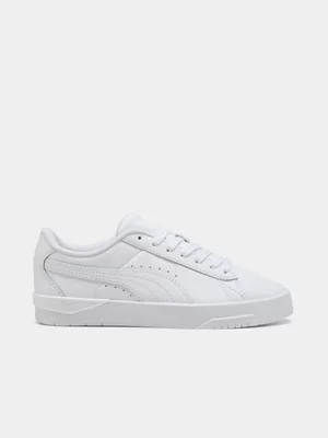 Puma Junior Grade-School Jada Classic White Sneakers