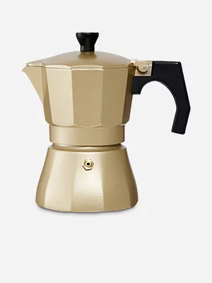 Baccarat Barista Brill Espresso Maker 3 Cup Gold