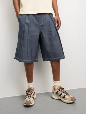 Archive Men's Pleated Chambray Blue Shorts