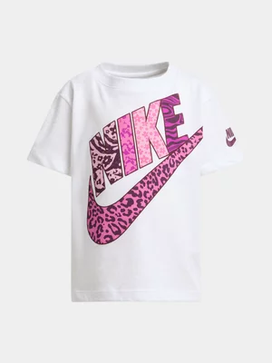 Nike Girls Animal Print Pint T-Shirt
