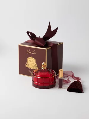 Cote Noire Burgundy Art Deco Candle Rose Oud