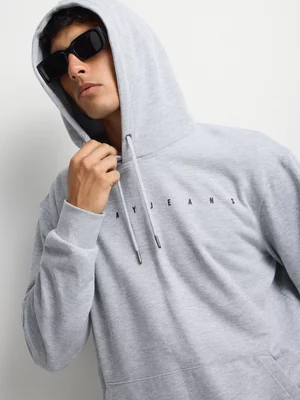 Relay Jeans Men's Basic Scattered Grey Hoodie 