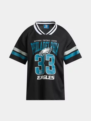 Jet Teen Boys Black Eagles T-Shirt