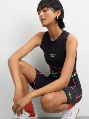 Reebok Women's Sports Black Crop Top