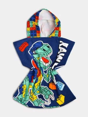 T-Rex Green Hooded Towel