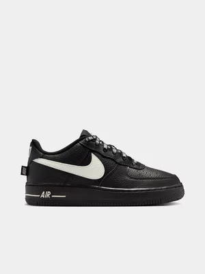 Nike Junior Air Force 1 Black/Sail Sneaker