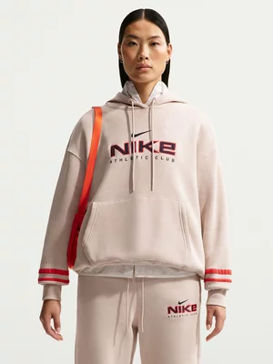 Nike Women's Nsw Phoenix Fleece Oversized Pull Over Sanddrift Hoodie 