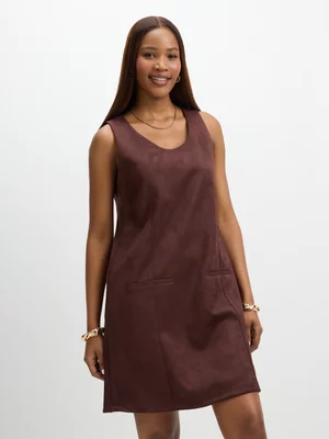 Exact Women's Brown Pinnie Dress