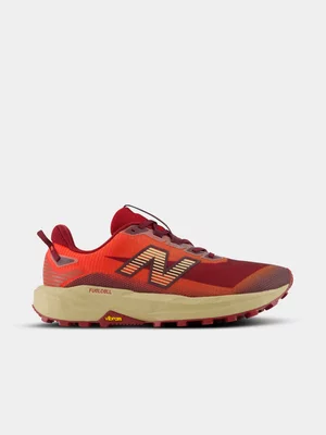 New Balance Mens FuelCell Rebel Trail Brown/Red Trail Running Shoes 