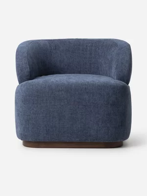 Bella Curve Occasional Chair Nature Denim